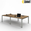 SP-1 2400х1200 Дуб Чарльстон тёмно-коричневый/Серый муар/Без розеток
